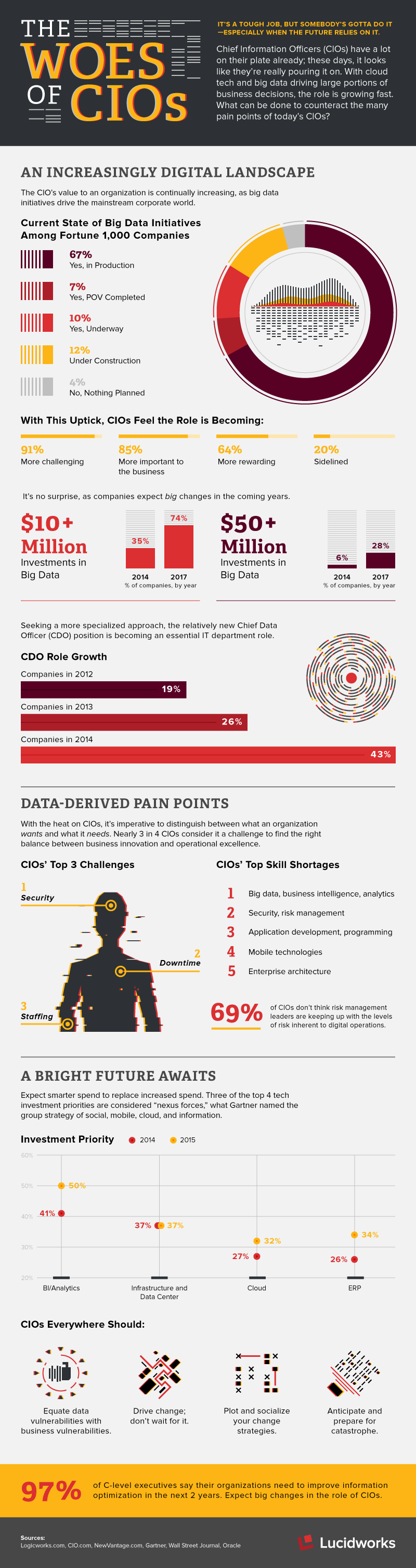 The Woes of the CIOs #infographic