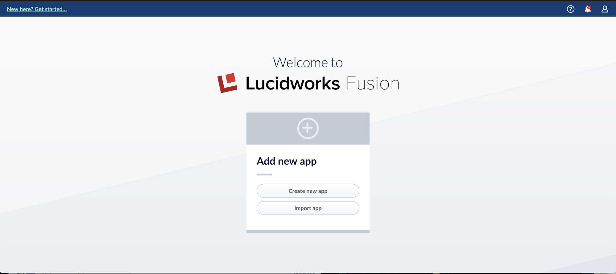 Lucidworks Fusion Add new app
