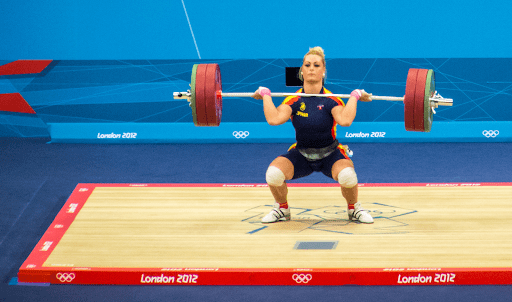 olympic weight lift lifting weights undifferentiated