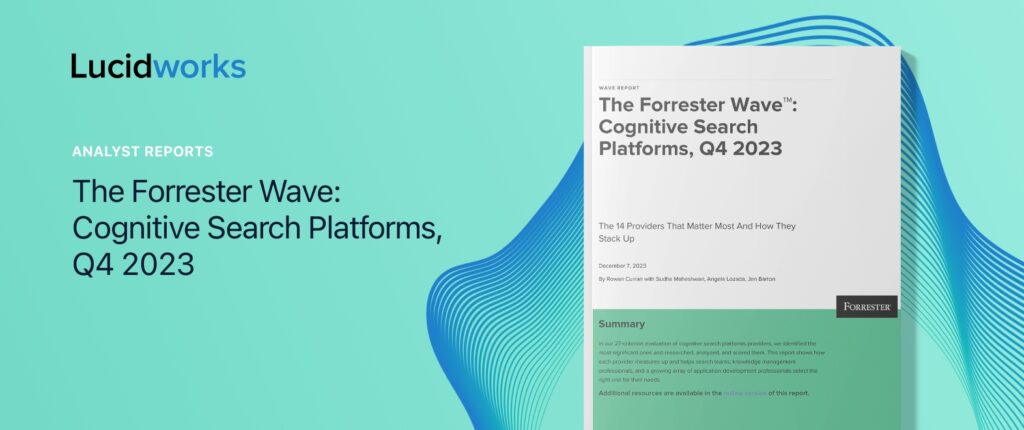 The Forrester Wave: Cognitive Search Platforms, Q4 2023 