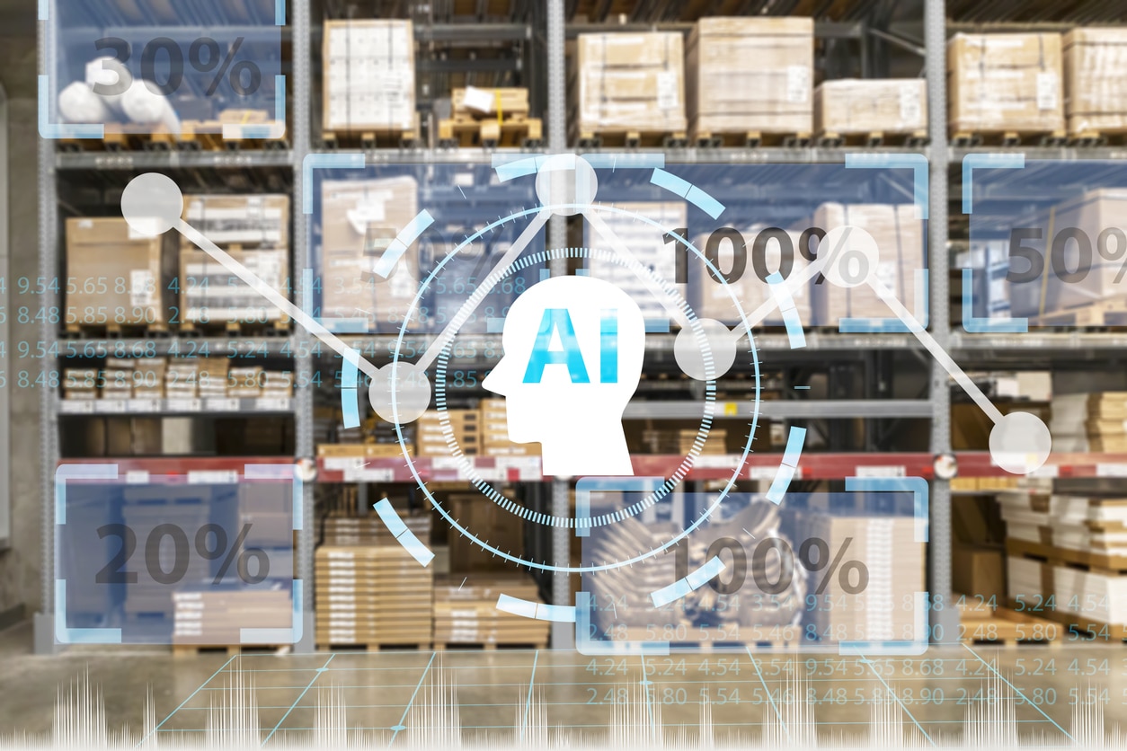 AI in manufacturing and distribution. Warehouse management with automated robotics,Warehousing and Technology Connections.,using automation in product management,AI systems for work