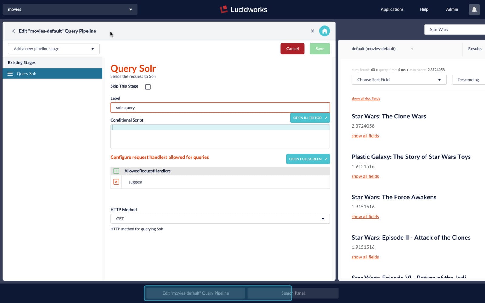 query solr config 1
