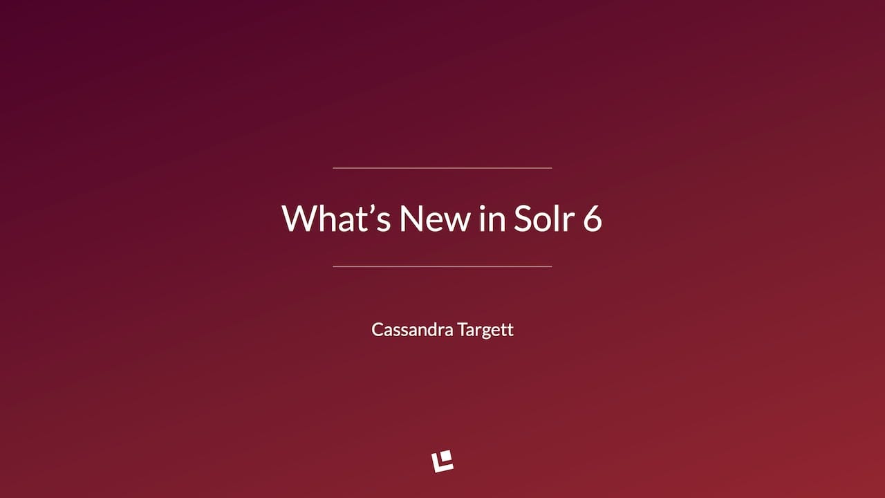 whats new solr 6