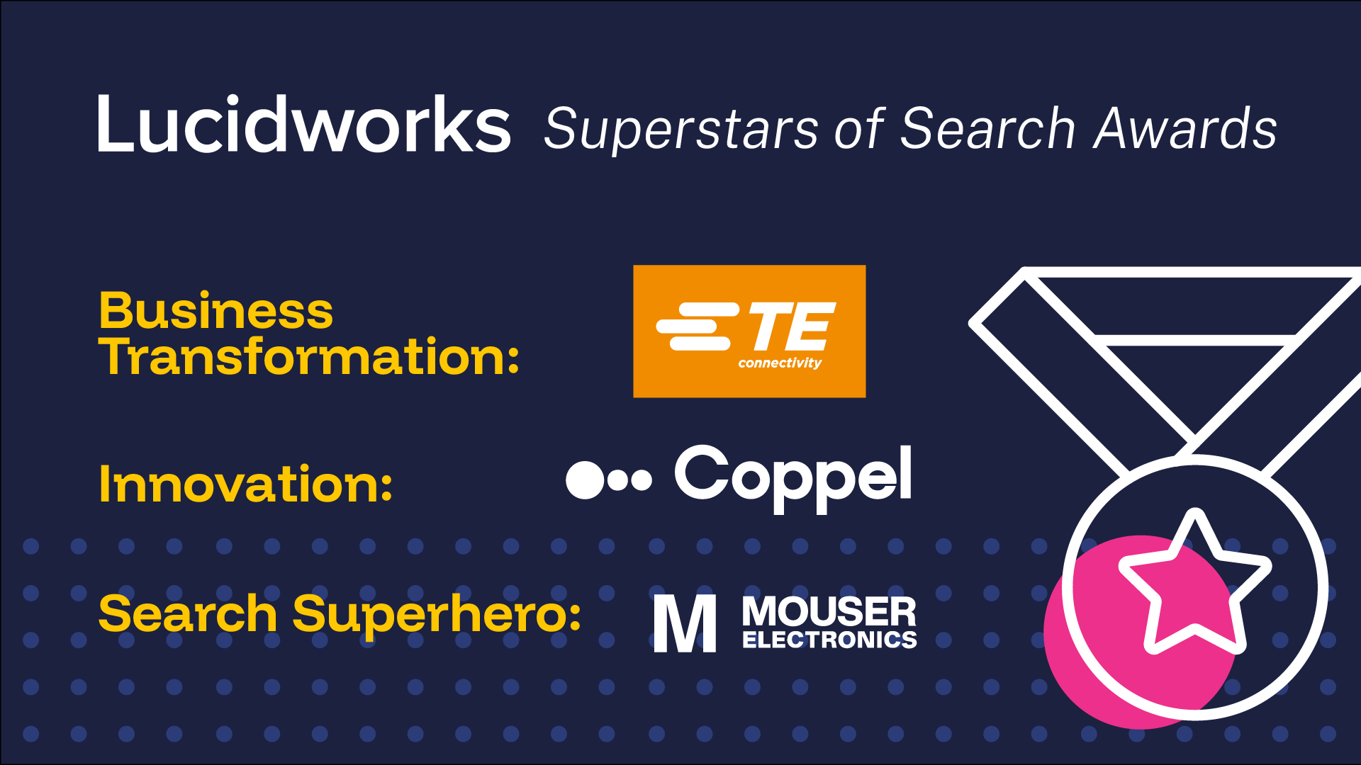 Announcing our 2025 Superstars of Search Award winners: Mouser, TE, and Coppel