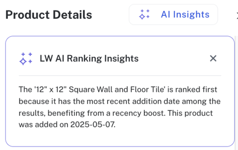 Einblicke in das Produktranking für Fliesen